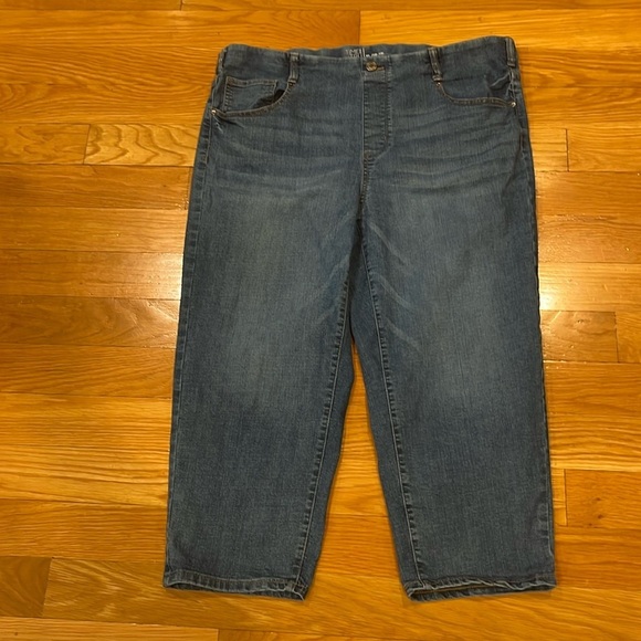 Time And Tru women’s plus size pull on cropped pants size xlarge (16/18). - Picture 1 of 9